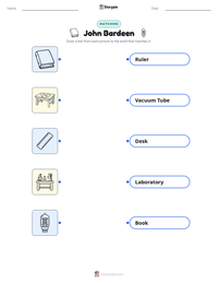 John Bardeen printable worksheet preview