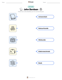 John Bardeen afdrukbare werkblad voorbeeld