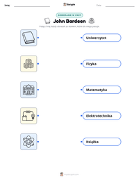 Podgląd drukowalnego arkusza ćwiczeń John Bardeen