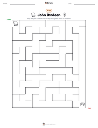 John Bardeen printable worksheet preview