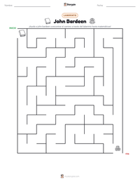 Vista previa de la hoja de trabajo imprimible de John Bardeen