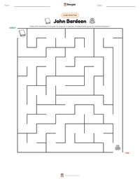 Aperçu de la feuille de travail imprimable John Bardeen