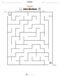 John Bardeen afdrukbare werkblad voorbeeld