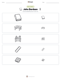John Bardeen printable worksheet preview