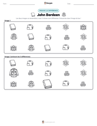 Aperçu de la feuille de travail imprimable John Bardeen