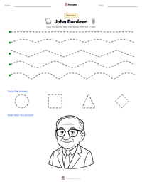 John Bardeen printable worksheet preview
