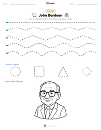 Prévia da folha de atividades imprimível John Bardeen