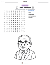 John Bardeen afdrukbare werkblad voorbeeld