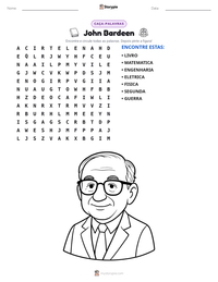 Prévia da folha de atividades imprimível John Bardeen