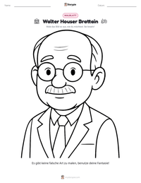 Walter Houser Brattain druckbare Arbeitsblatt Vorschau