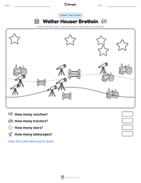 Walter Houser Brattain printable worksheet preview