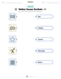 Walter Houser Brattain printable worksheet preview