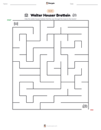 Walter Houser Brattain printable worksheet preview
