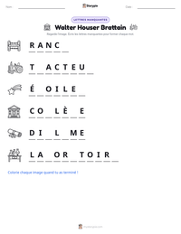 Aperçu de la feuille de travail imprimable Walter Houser Brattain