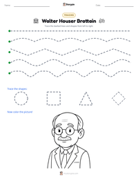 Walter Houser Brattain printable worksheet preview