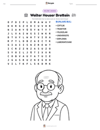 Walter Houser Brattain yazdırılabilir çalışma sayfası önizlemesi