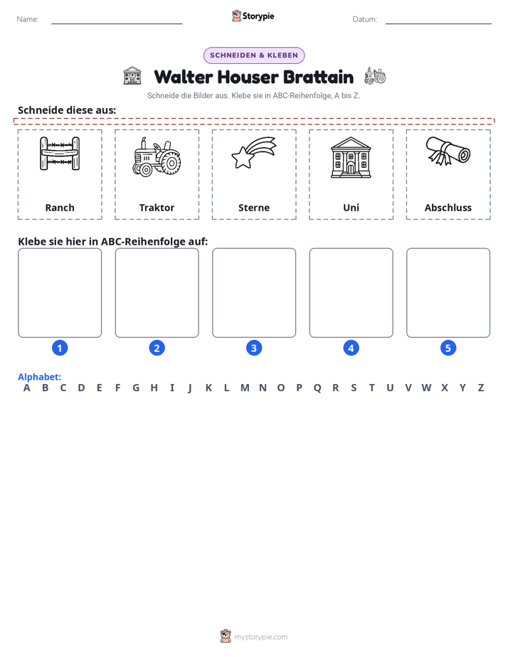 Schneiden & Einfügen Alphabet