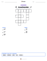 Anaximander printable worksheet preview
