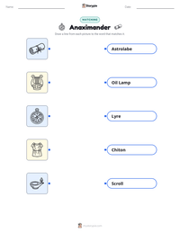 Anaximander printable worksheet preview
