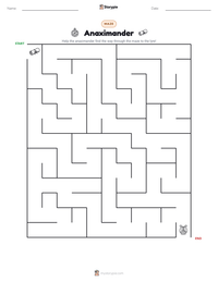Anaximander printable worksheet preview