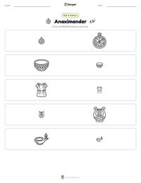 Anaximander printable worksheet preview