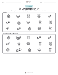 Anaximander printable worksheet preview