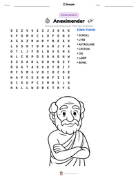 Anaximander printable worksheet preview