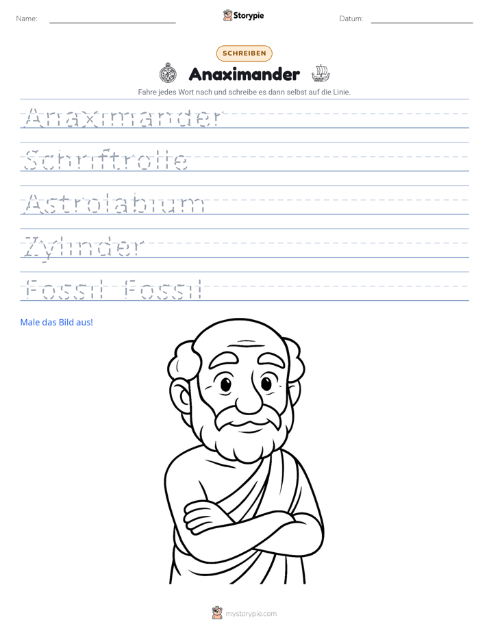 Schreibübung