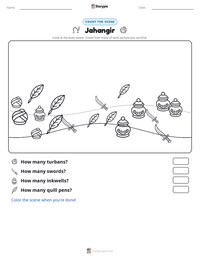 Jahangir printable worksheet preview