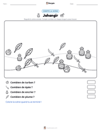 Aperçu de la feuille de travail imprimable Jahangir