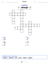 Jahangir printable worksheet preview