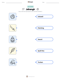 Jahangir printable worksheet preview