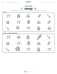 Jahangir printable worksheet preview