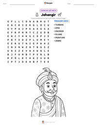Aperçu de la feuille de travail imprimable Jahangir