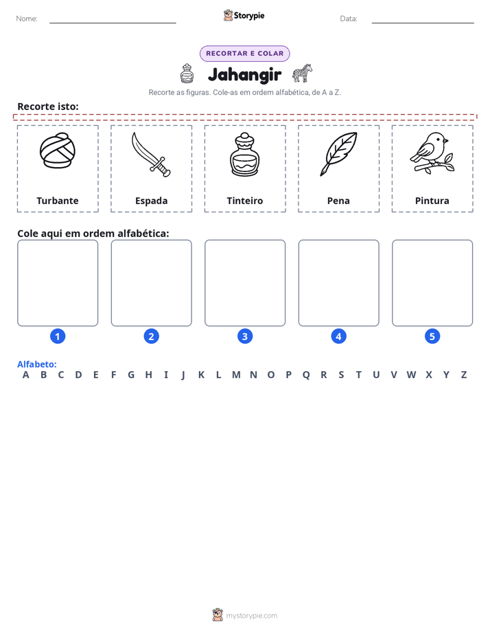 Recortar & Colar Alfabeto