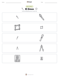 El Greco printable worksheet preview