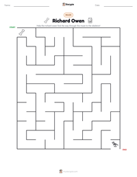 Richard Owen printable worksheet preview