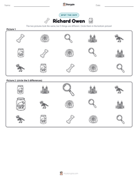 Richard Owen printable worksheet preview