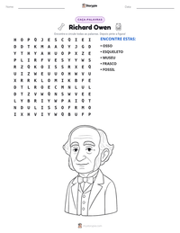 Prévia da folha de atividades imprimível Richard Owen