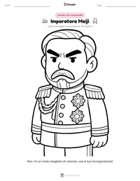 Anteprima della scheda stampabile di Imperatore Meiji