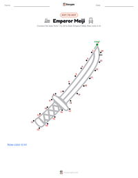 Emperor Meiji printable worksheet preview