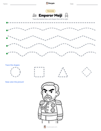 Emperor Meiji printable worksheet preview