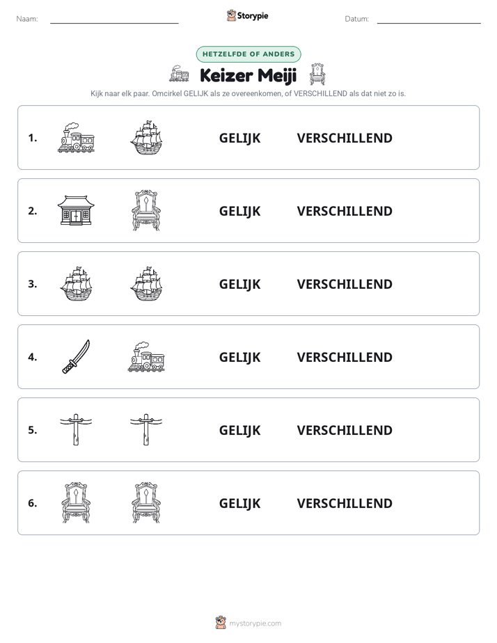 Zelfde of Verschillend