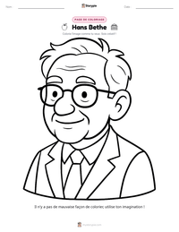 Aperçu de la feuille de travail imprimable Hans Bethe