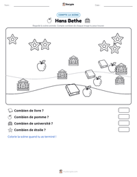 Aperçu de la feuille de travail imprimable Hans Bethe