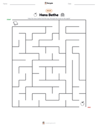 Hans Bethe printable worksheet preview