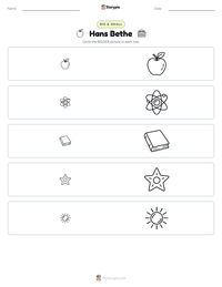 Hans Bethe printable worksheet preview