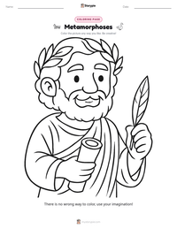 Metamorphoses printable worksheet preview