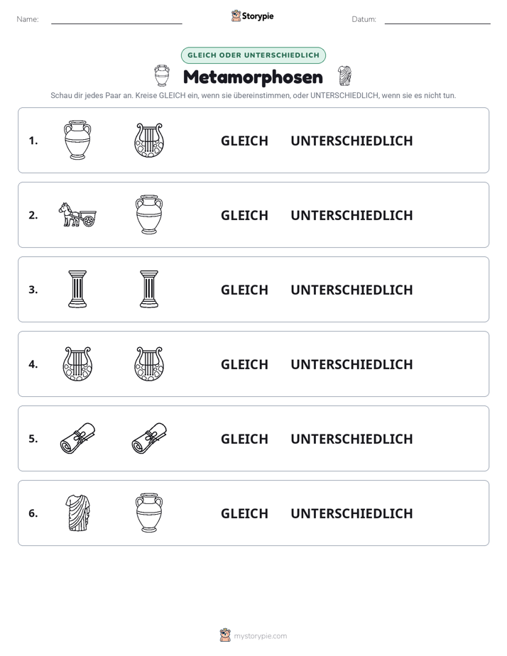 Gleich oder Anders