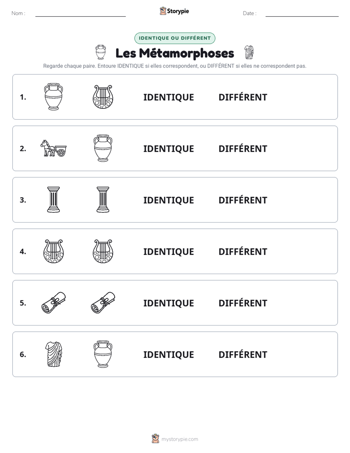 Identique ou Différent